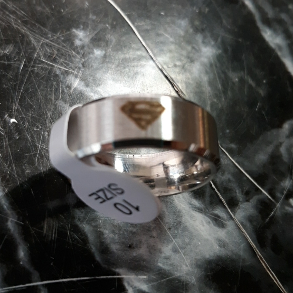 Superman ring band size 10
